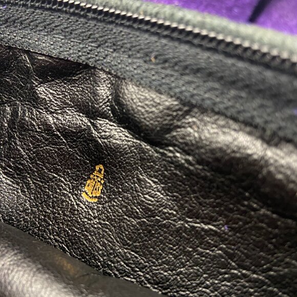 Vintage All Suede Leather Butterfly Purse Mark Cross England Brand 50's to 70's - Picture 13 of 14